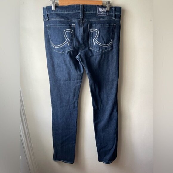 ROCK & Republic Dark Wash Stella straight leg Jeans size 30 - Picture 2 of 12